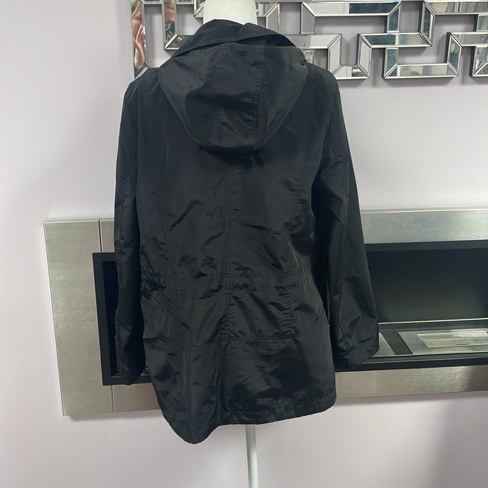 ♡ charter club water resistant jacket with hood size large - Picture 3 of 6